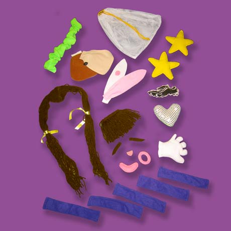 Braidy Doll Included Parts