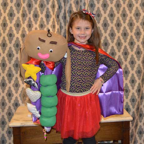 Casey and SuperBraidy Cape