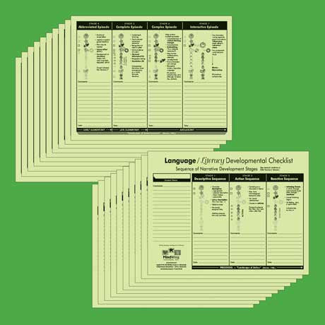 Student Language and Literacy Developmental Checklists (20-pack)